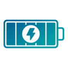 Icone autonomie, batterie en charge